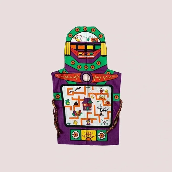 Vintage kids Halloween Robot apron costume - Picture 1 of 11